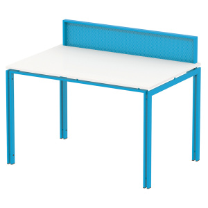 Poste de consultation ITO plateau stratifié chant piètement époxy - 120x80 cm - T6