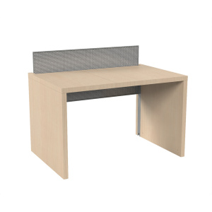 Poste de consultation CARÉA stratifié et époxy - L120xP80 cm - T6