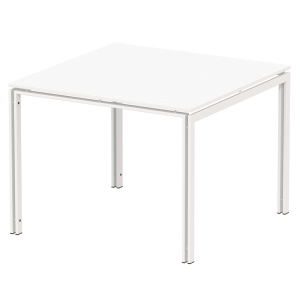 Table ITO plateau stratifié piètement époxy - 100x100 cm - T6