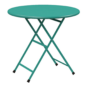 Table pliante ARC EN CIEL acier époxy - D80 cm – T6