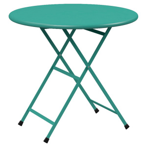 Table pliante ARC EN CIEL acier époxy - D80 cm  T6