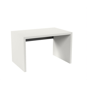 Table CARÉA pieds panneaux et plateau ép.40 mm stratifié chant ABS - 120x80 cm - T6