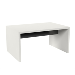 Table CARÉA pieds panneaux et plateau ép.40 mm stratifié chant ABS - 150x100 cm - T6