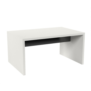 Table CARÉA pieds panneaux et plateau ép.40 mm stratifié chant ABS - 150x100 cm - T6