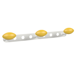 Patères ALOÈS époxy 3 patères bois - L42xH7 cm