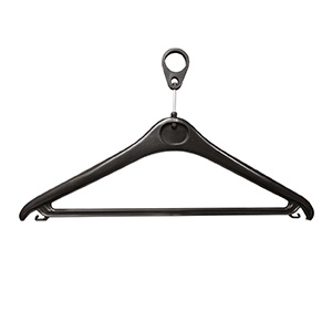 Lot de 40 cintres anti-vol - L42 cm - Noir