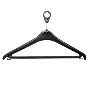 Lot de 40 cintres anti-vol - L42 cm - Noir