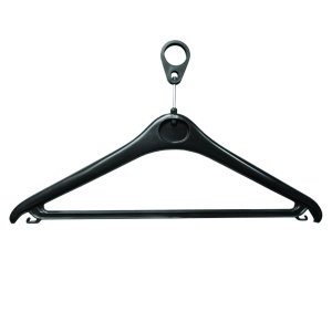 Lot de 40 cintres anti-vol - L42 cm - Noir