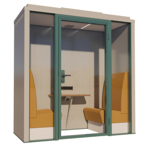 Cabine acoustique FIZZ BOX W2 fond plein - 2 personnes - L217xP97xH229 cm