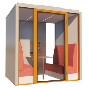 Cabine acoustique FIZZ BOX W4 - 4 personnes - L217xP177xH229 cm