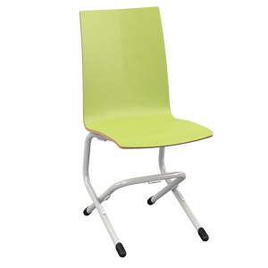 Chaise ÉVA PREMIUM coque C12 Alvana stratifié chant brut piètement époxy - T6