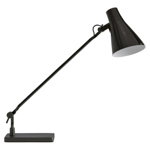 Lampe sur socle SOLUS LED aluminium et acier - 2 articulations