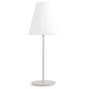 Lampe sur socle COSYLITE abat-jour PVC structure époxy - D25xH66 cm - Blanc