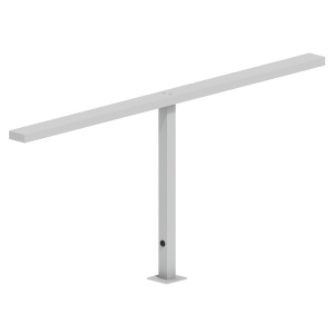 Lampe à fixer LIBRARY double tête aluminium - L86,5xH37,5 cm