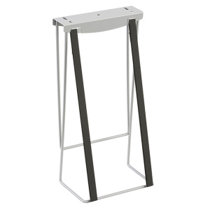 Support UC à fixer époxy sangle élastique noir - L27xP15xH50 cm