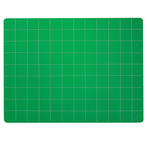 Tapis de coupe PVC quadrillage blanc - 45x30 cm - Vert
