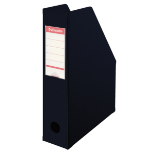 Lot de 5 boîtes d'archives PVC A4 - L7xP24xH32 cm - Noir