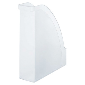 Lot de 6 range-revues polystyrène 2 positions - L7,5xP25xH32 cm - Transparent