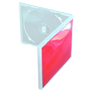 Boitier CD incassable polypropylène translucide l.14,4 x pr.0,6 x h.12,5 cm
