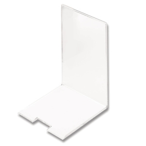 Serre-livres polycristal - L10xP12xH15,5 cm - Transparent