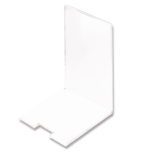 Serre-livres polycristal - L10xP12xH15,5 cm - Transparent
