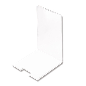 Serre-livres polycristal - L10xP12xH15,5 cm - Transparent