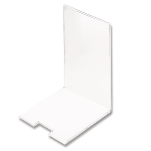 Serre-livres polycristal - L10xP12xH15,5 cm - Transparent