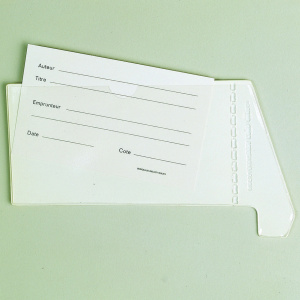 Lot de 100 fiches pour fantôme-pochettes bristol blanc - 7,5x12,5 cm - Blanc