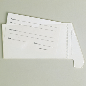 Lot de 100 fiches pour fantôme-pochettes bristol blanc - 7,5x12,5 cm - Blanc