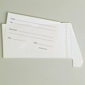 Lot de 100 fiches pour fantôme-pochettes bristol blanc - 7,5x12,5 cm - Blanc