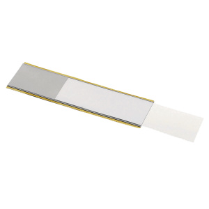 Lot de 25 porte-étiquettes magnétique - L15,5xH2,4 cm