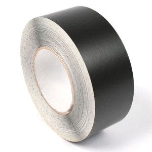 Rouleau adhésif semi-repositionnable PVC ép.70 microns - 25m - L2 cm - Noir