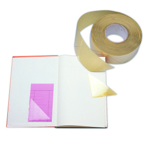 Rouleau de 1000 coins adhésifs porte-fiches PVC ép.100 microns - 8x8 cm - Transparent