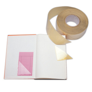 Rouleau de 1000 coins adhésifs porte-fiches PVC ép.100 microns - 8x8 cm - Transparent