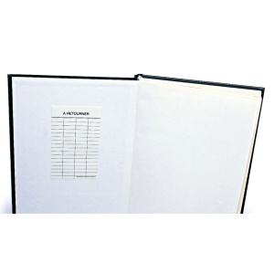 Lot de 1000 fiches à retourner - L7,5xH12,5 cm - Blanc