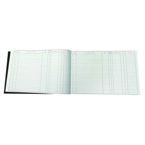 Registre d'inventaire 100 pages - L42,7xH29,7 cm - Noir/blanc