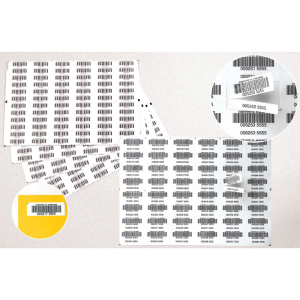 Lot de 1000 étiquettes pour code-barres - planche A4