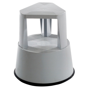 Marchepieds mobile - D41xH38 cm - Gris clair