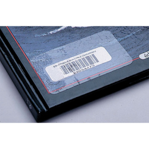Rouleau de 1000 protège code-barres PVC - 3x7 cm - Transparent