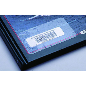 Rouleau de 1000 protège code-barres PVC - 3x7 cm - Transparent