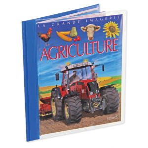 Protège-revues enfant rigide PVC - L20,5xH22 cm - Bleu