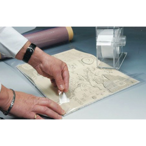 Rouleau de 500 pavés adhésifs PVC - 3x5 cm - Transparent