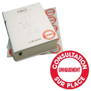Lot de 200 étiquettes ''CONSULTATION SUR PLACE'' - Rouge