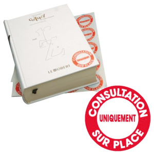 Lot de 200 étiquettes ''CONSULTATION SUR PLACE'' - Rouge