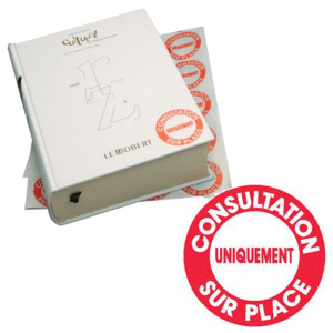 Lot de 200 étiquettes ''CONSULTATION SUR PLACE'' - Rouge