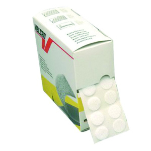 Lot de 440 pastilles velcro double face - D2 cm - Blanc