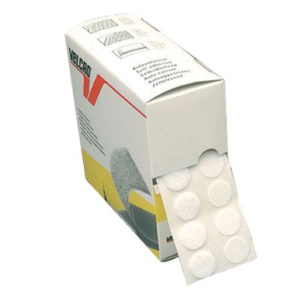 Lot de 440 pastilles velcro double face - D2 cm - Blanc