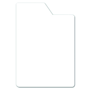 Lot de 10 intercalaires BD avec onglet plexiglas ép.1 mm - L25xH35,5 cm - Transparent