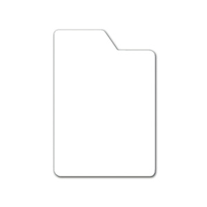 Lot de 10 intercalaires CD avec onglet polystyrène ép.1 mm - L14xH15 cm - Blanc