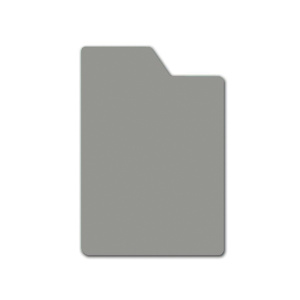 Lot de 10 intercalaires CD avec onglet polystyrène ép.1 mm - L14xH15 cm - Gris